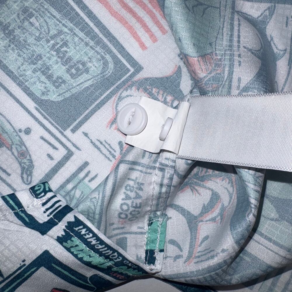 Ocean Coast Men's XL Fishing Button Up Shirt All Over Nautica Print‎ - Picture 10 of 10